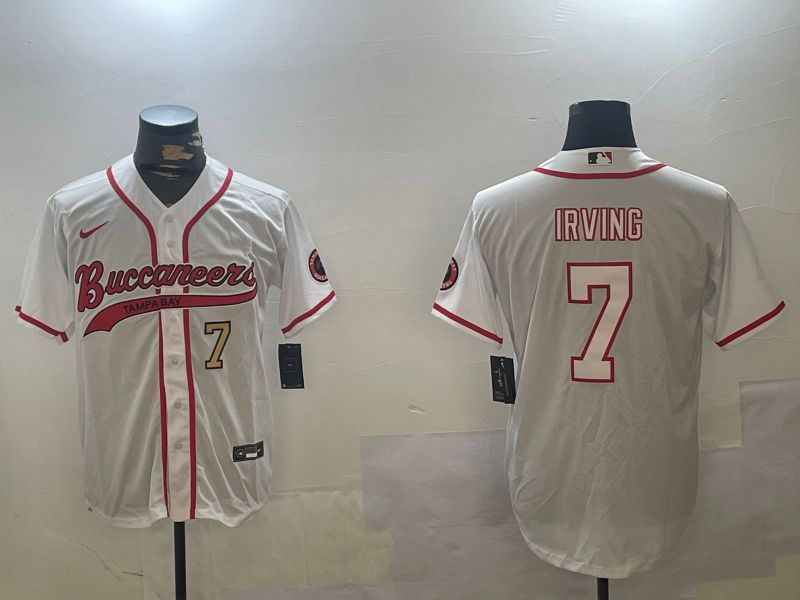 Men Tampa Bay Buccaneers #7 Irving White Joint Name 2024 Nike Limited NFL Jersey style 2->tampa bay buccaneers->NFL Jersey